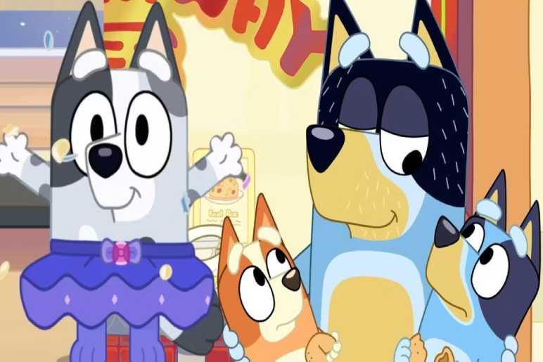 Bluey follows another animated dog's lead